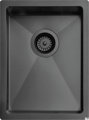 Diskho 3040 Matte Black Steel Kitchen Sink