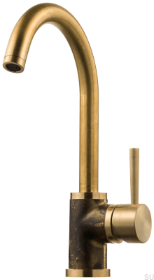 EVO180 Grottesco kitchen faucet, brass, unpainted