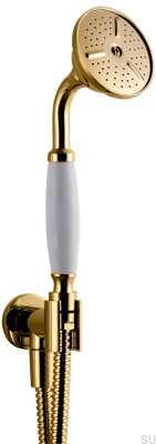 BOX300/300 Classic concealed shower set, polished brass, unpainted