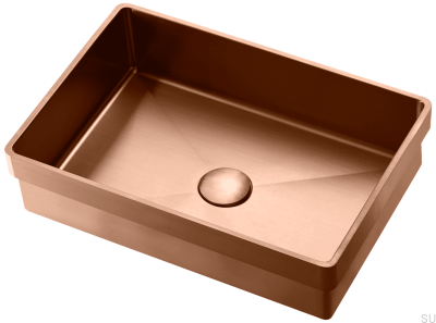 Recessed washbasin TA4328 Steel Copper PVD