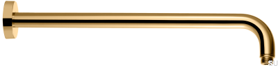 Wall shower arm 380 ZSOF034 Polished Brass Unpainted