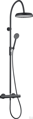Shower set ARM5300-150 Matte Black Brass