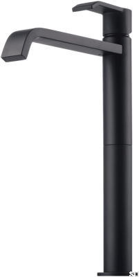 High washbasin tap VIC081 Matte Black Brass