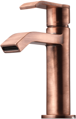 VIC071 washbasin faucet, brushed copper, unpainted