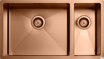 Diskho 7040 Steel Copper PVD kitchen sink