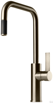 Kitchen faucet with pull-out spout ARM985 Brushed Nickel Brass