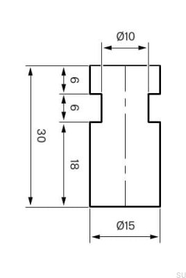 Wall hanger TA241 Brass Brown (2 pieces)