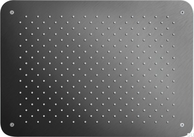 Rectangular rain shower head 450 x 320 ZSOF093 Brass Black Chrome Brushed