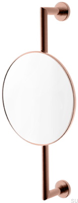 TA816 bathroom mirror, brushed copper, unpainted