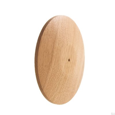Knob pad Round rosette 130 Wooden Oak - Colorless Hard Oil 