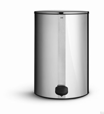 Waste bin 7151 Polished Steel