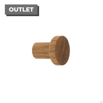 Simple Wooden Oak wall hanger - Colorless Semi-matte Oil