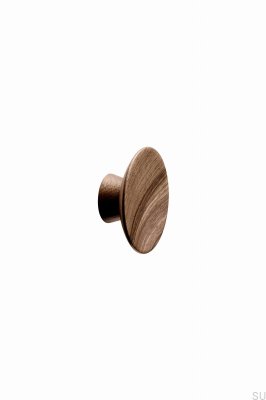 Furniture knob Olympia 65 Wooden Walnut