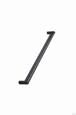 Crossing 320 Metal Matt Black Furniture Handle with Black Oak Wood