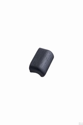 Furniture knob Glove 32 Wooden Oak Black
