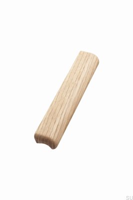 Elongated furniture handle Glove 160 Wooden Oak