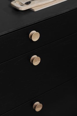 Pulley 45 Wooden Oak Furniture Knob