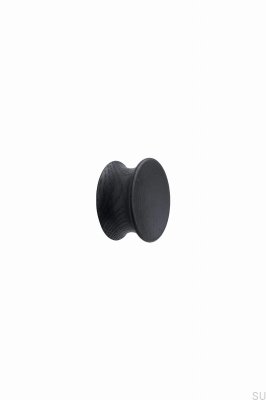 Pulley 45 Furniture Knob Wooden Oak Black