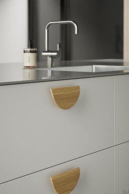 Horizon Large 64 Wooden Oak Elongated Furniture Handle