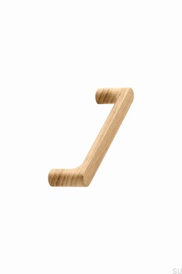 Vertical furniture handle Pinta 128, Wooden, Oak