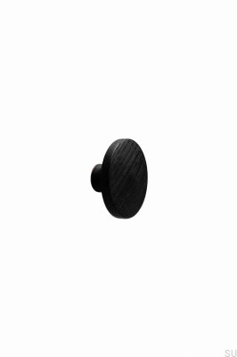 Discos 30 Furniture Knob Wooden Ash Black