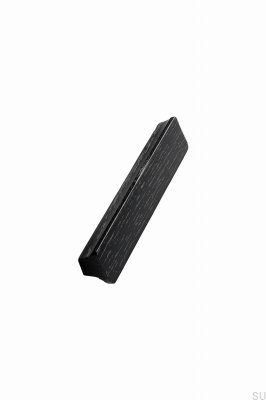 Ante 128 Wooden Ash Black Elongated Furniture Handle