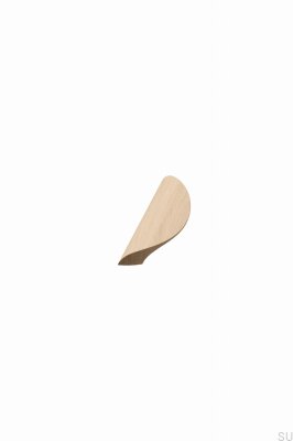 Oblong furniture handle Archive 64 Wooden Oak Unvarnished