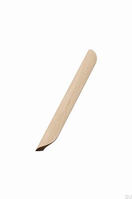 Oblong furniture handle Archive 320 Wooden Oak Unvarnished