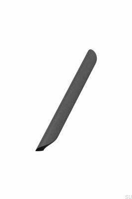 Oblong furniture handle Archive 2x256 Wooden Ash Black
