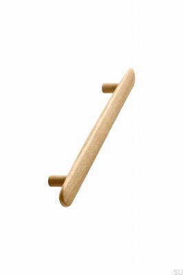 Oblong furniture handle Brutus 160 Wooden Oak