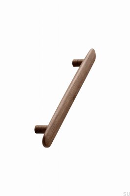 Long furniture handle Brutus 160 Wooden Walnut