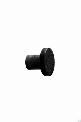 Circum 33 Furniture Knob Wooden Ash Black
