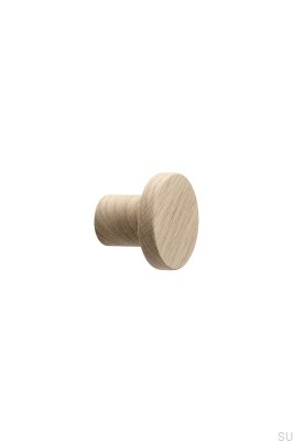 Circum 48 Wooden Oak Furniture Knob Unvarnished