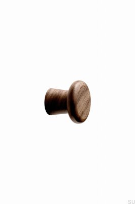 Furniture knob Classis 25 Wooden Walnut