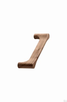 Long furniture handle Drops 128 Wooden Walnut
