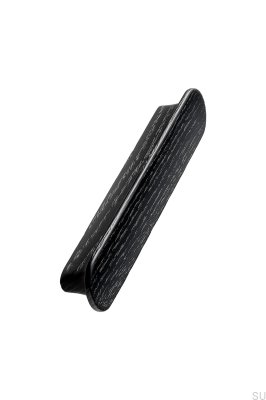 Tuba 128 Wooden Ash Black Elongated Furniture Handle