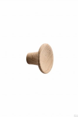 Furniture knob Tuba 28 Wooden Oak Unvarnished