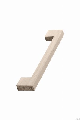 Oblong furniture handle Urban 160 Wooden Oak Unvarnished