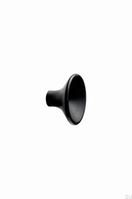 Furniture knob Grape 38 Wooden Ash Black