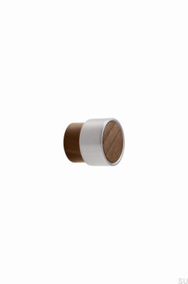 Radio Mini 26 Wooden Furniture Knob Walnut with Silver