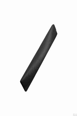 Taurus Handle 128 Wooden Ash Black Elongated Furniture Handle