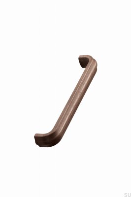 Oblong furniture handle Duona 160 Wooden Walnut