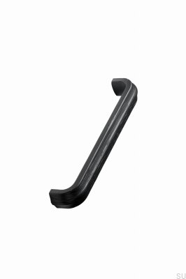 Oblong furniture handle Duona 224 Wooden Ash Black