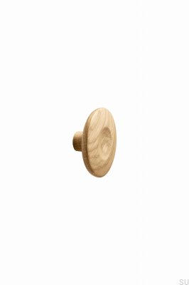 Dimple 60 Wooden Oak Furniture Knob