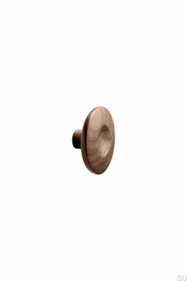 Dimple 60 Furniture Knob Wooden Walnut