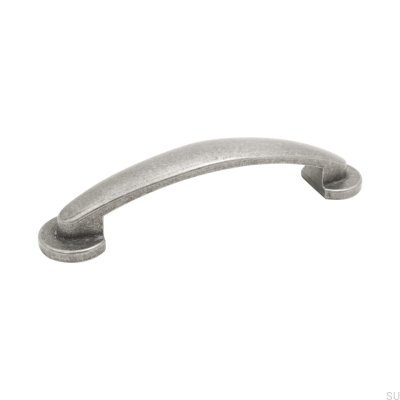 Oblong furniture handle Mora 96 Tin Oxide