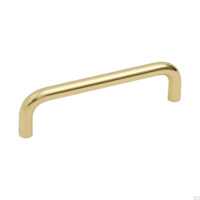 Elongated furniture handle Bolmen 96 Natural Brass, Polished, Lacquered