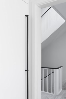 Long furniture handle Big Cut-To-Size 2X 640 Stainless Steel Matt Black