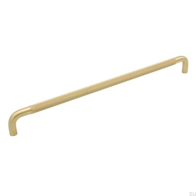 Elongated furniture handle Helix 320 Gold Brushed