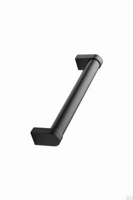 Big Cut-To-Size 640 Stainless Steel Oblong Furniture Handle Matt Black